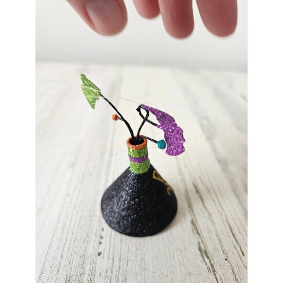 Pier 1 bat wings Halloween ornament glitter RARE vintage Xmas tree - Picture 5 of 9